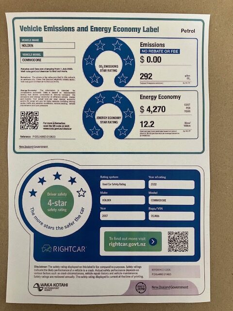 2007 Holden Commodore Omega, Auto