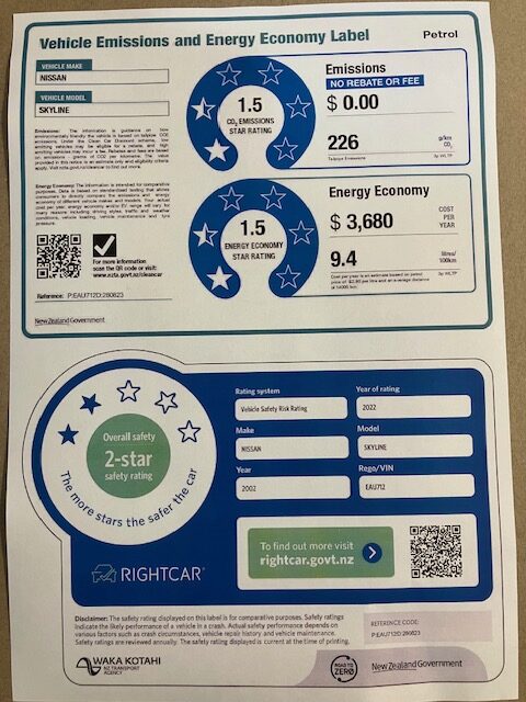 2002 Nissan Skyline 250GT, Auto