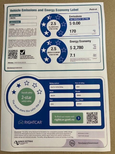 2002  Mazda  Demio S/Wagon 5 Spd